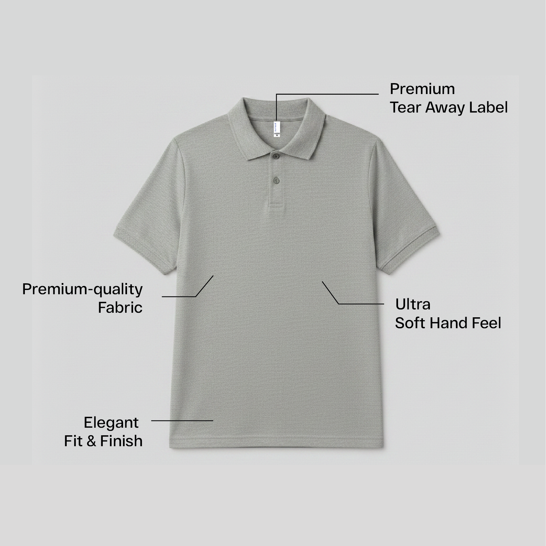 Kids Cotton Collar Neck Tee –  Breathable & Gentle on Skin